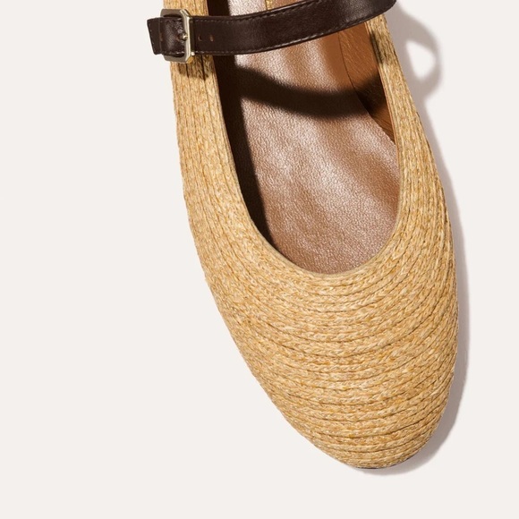 Margaux The Demi Jane Flats in Natural Raffia Woven - Picture 6 of 16